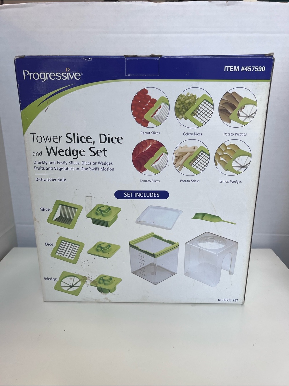 Progressive Tower Slice, Dice & Wedge Set - Green